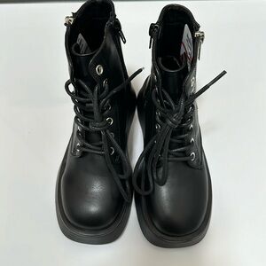 Black Steven madden little girls boots